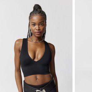 Urban Outfitters Seamless Plunge Crop Top
